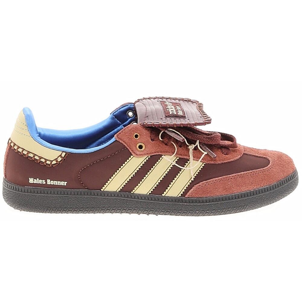 Adidas Wales Bonner Samba Brown Cream Blue Low Sneakers Mens 8 NWT Rare Collab